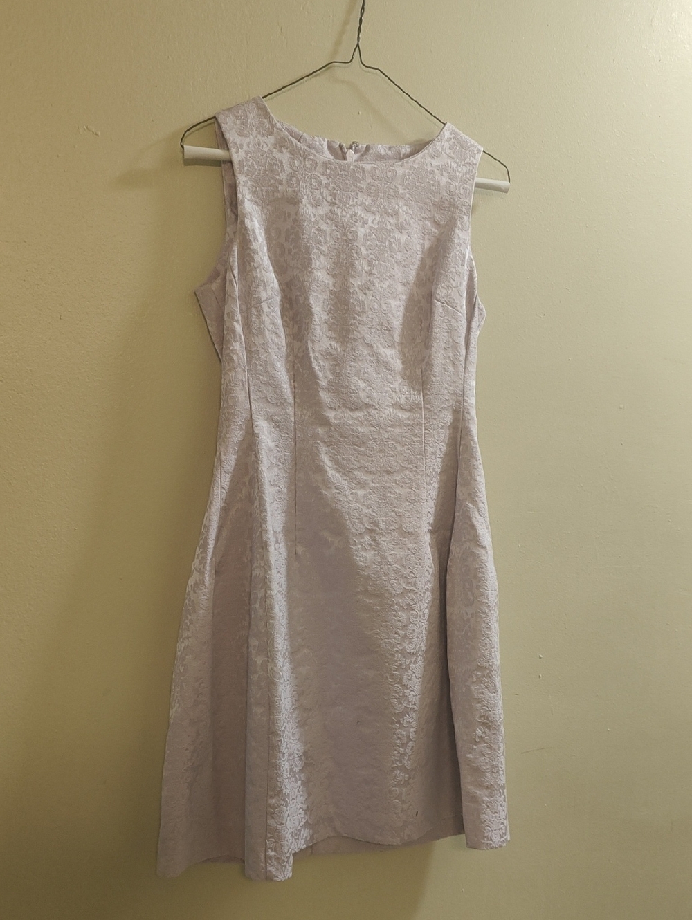eva mendes for New York & Company Sleeveless Lavender Jacquard Midi Dress Size 0